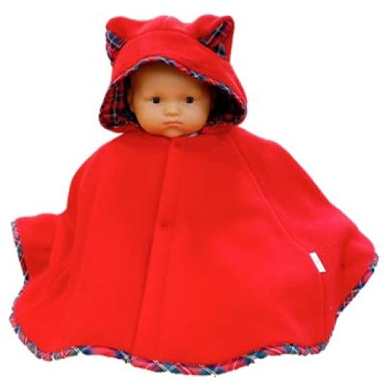 Angel Baby Fleece Made In Cold T4912 Cape, Anti-Static, Japan, Newborn, Protection, 50-80cm, (Red)