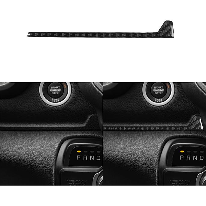 Real Soft Carbon Fiber Car Gear Shift Control Panel 2/4WD Switch Button Dashboard Trim Sticker Compatible with Dodge Ram 1500/2500/3500