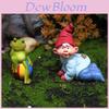 Resin Dwarf Garden Micro Landcape With Frog And Baby Gnome For Holiday Decor And Gift Giving