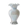 Vintage Fenton Glass Vase Pearl Iridescent Handmade Fish Tail Flower Vase Luxury Home Decor