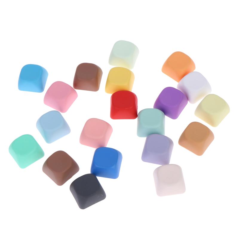 10/20Pcs MOA Profile PBT Keycaps 1U Blank Non-Engraved Wear-Resistant Key Covers for Mechanical Keyboard Replacement