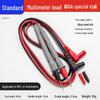 High-Precision Multimeter Test Leads with Sharp Probes and Silicone Wires