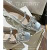 Chunky Heel Elegant Bridal Female French Wedding Show Bridesmaid Shoes Mary Jane Wedding Stylish Comfortable Lady Heels