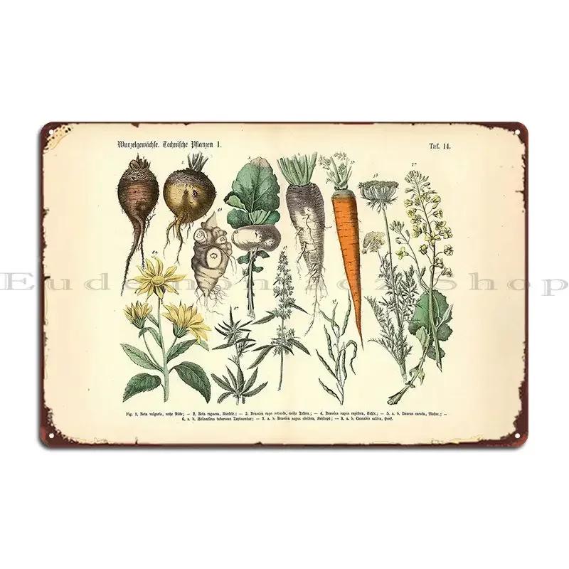 Vegetable Print Metal Plaque Poster Mural Printed Pub Garage Designing Tin Sign Poster