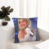 Singer Sabrina Carpenter Pillowcase Polyester Cushion Cover Decoration Pop Music Pillow Case Cover Home Drop Shipping 40*40Cm