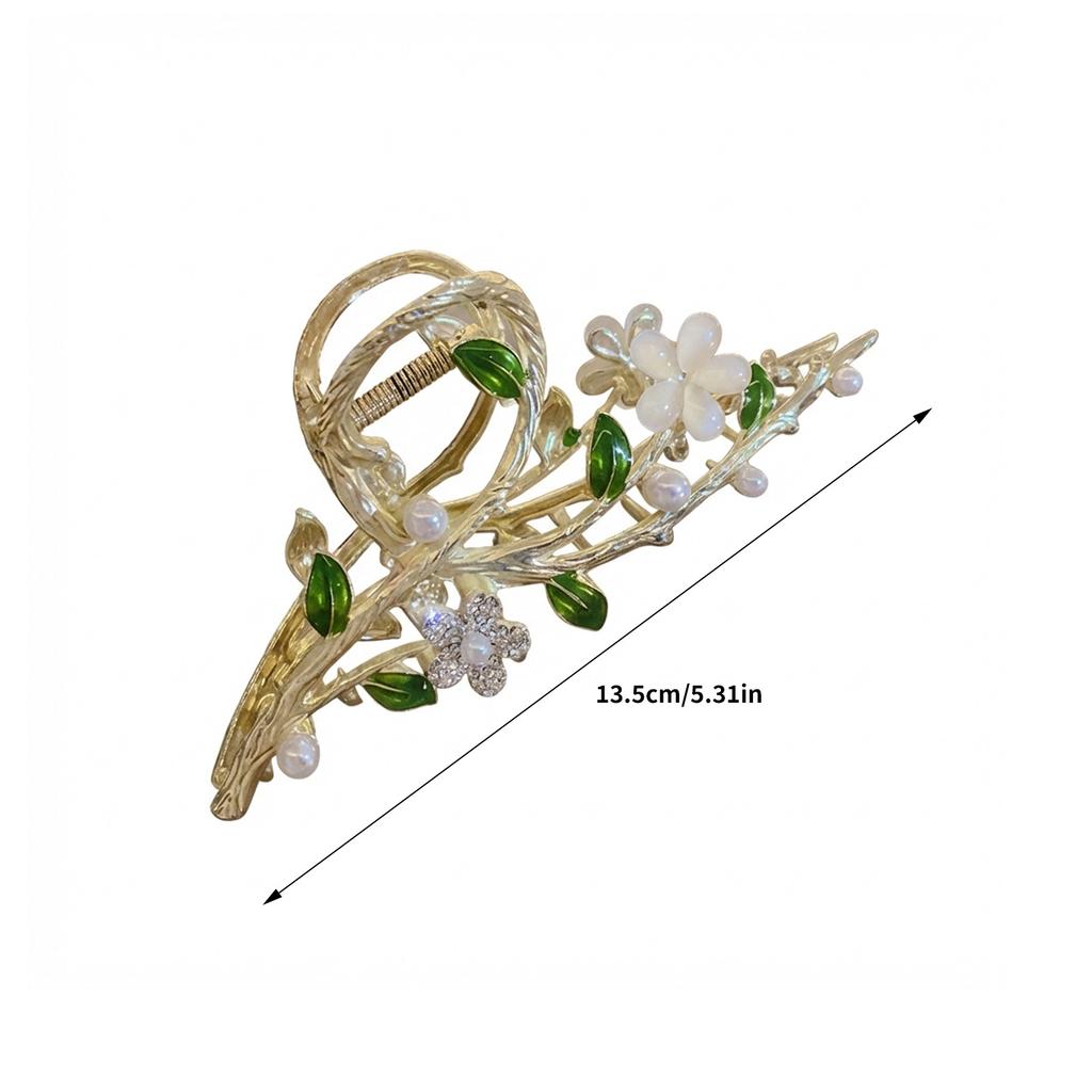 Floral Hair Clips for Women Elegant Flower Design Grip Hair Accessories for Wedding Party Daily Use