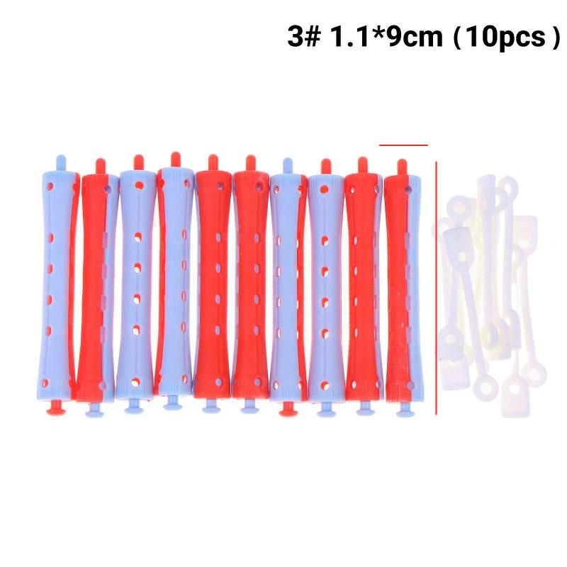 10Pcs No Heat Hair Rollers Heatless Hair Curler Soft Curling Rod Pull Core Lazy Curls Flexi Rods Wave Formers Hair Styling Tool