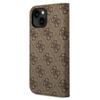 Guess Gubkp14Shg4Shw Iphone 14 / 15 / 136.1 Brązowy/Brown Book 4G Vintage Gold Logo