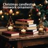 Christmas Candlestick Iron Merry Christmas Ornaments Decoration To Make Old-fashioned Atmosphere Candle Cup Layout Scene