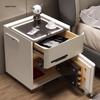 Smart Multifunctional Bedside Safe: Minimalist Square Design for Bedroom and Living Room