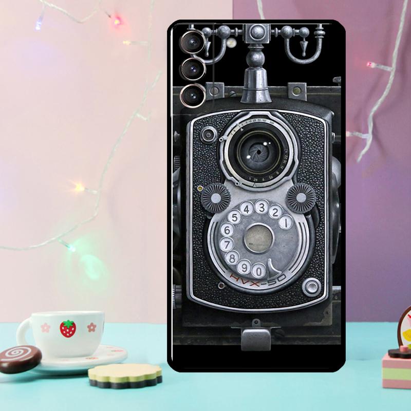 Retro Nostalgia Camera Phone Case For Samsung Galaxy S25 Ultra S20 S21 S22 S23 S24 Ultra Plus S9 S10 S25 FE Cover
