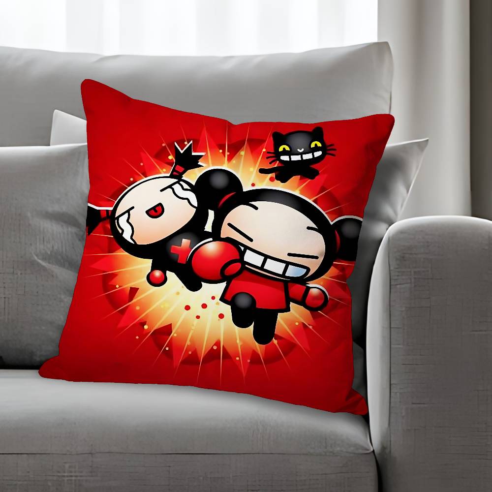 PPucca Love GGaru Cute Various Sizes Square Pillow Case For Car Home Bedchamber Decor Custom Valentine gift