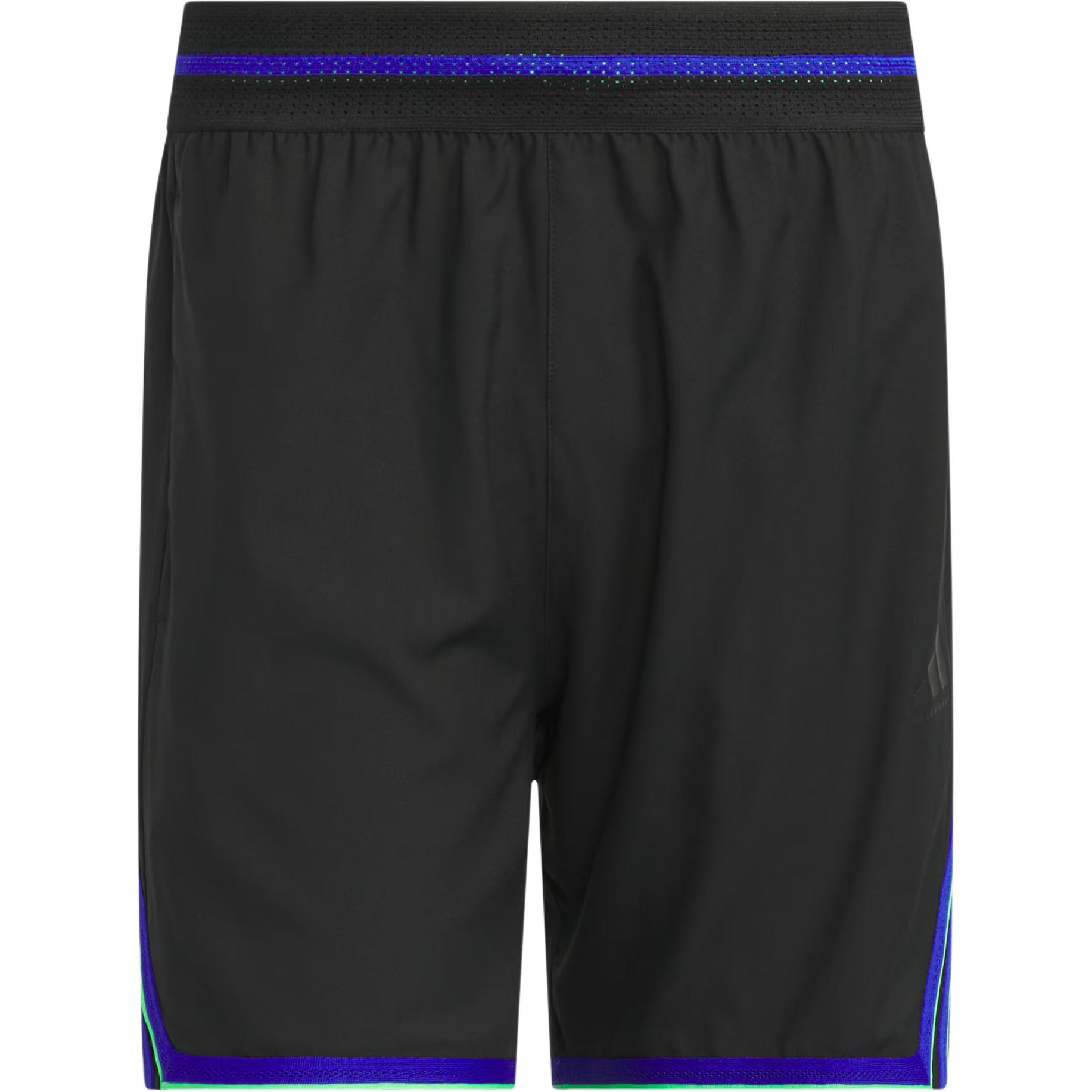 

adidas Crazy Lite Shorts Black/Lucid Blue/Screaming Green Men Streetwear JN0322 S