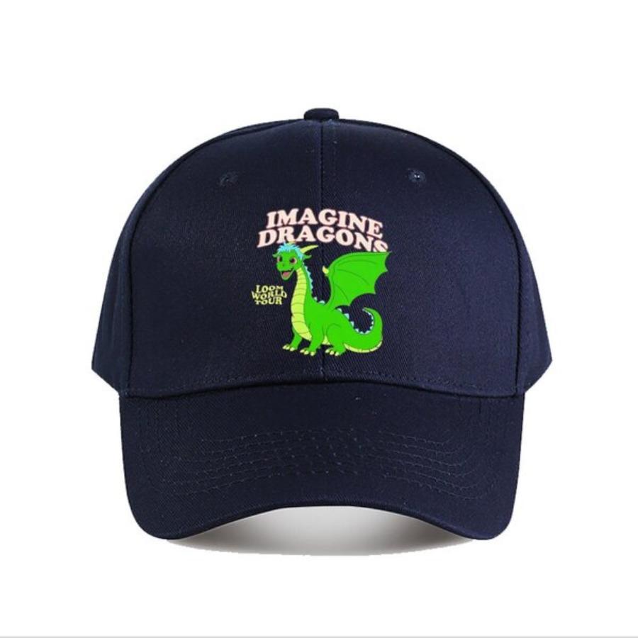 Imagine Dragons World Tour Baseball Cap with Cartoon Dragons Suitable for Both Unisex and Women and Suitable for Sunny Days