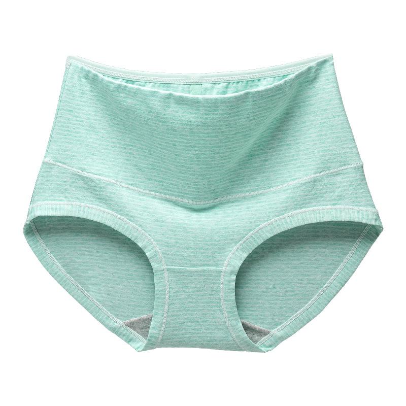 Women's Underwear Colourful Cotton High Waist Sexy Tummy Control High Elasticity Breathable Butt Lift Cotton Crotch Women's Triangle Panties