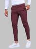 Mens Slim Fit Casual Pants With High Elastic Cotton Blend For Urban Streetwear