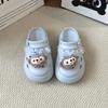 Cute and Sweet Shirley Rose Bow Hole Shoes Women's Summer 2025 Fashion Outer Wear Lace Edge Bag Head Slippers