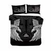 Viking Duvet Cover Set Mjollnir Bedding Set Scandinavian Folklore Motifs Northern Germanic Culture Comforter Cover Pillowcases