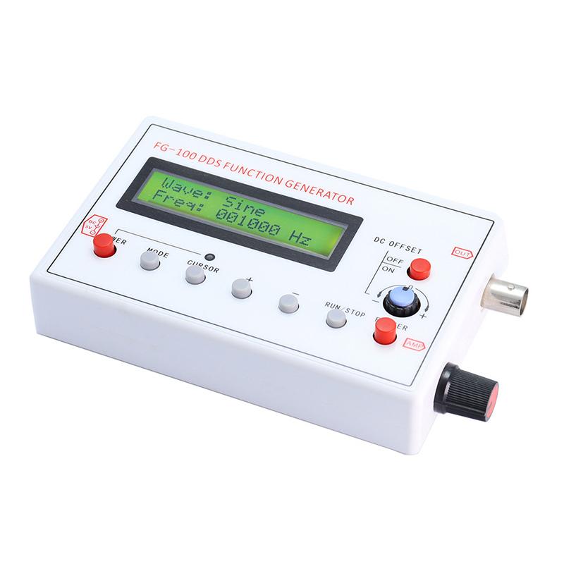 FG-100 DDS Fonksiyon Sinyal Jeneratörü Frekans Sayacı 1Hz - 500KHz Sinyal Kaynağı Modülü Sinüs+Kare+Üçgen+Testere Dişi Dalga Formu