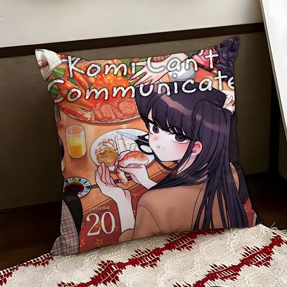 KKomi Cant Communicate Cushion Cover Reversible Soft Durable Pillow Cover Home  Car MultiScene Use for Daily Comfort