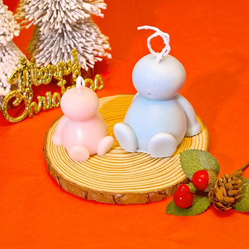 Aromatherapy Candle Silicone Mold Christmas Aromatherapy Candle Silicone Mold Cartoon Shape Casting Art Crafts For Making Candle