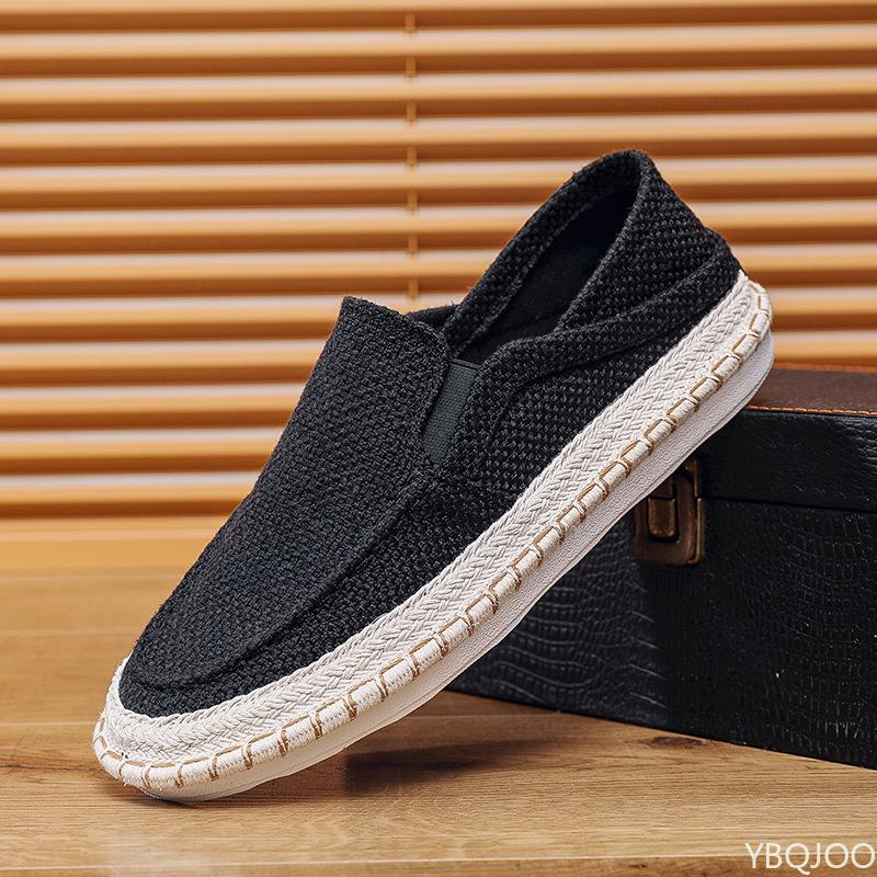 Men Lightweight  breathable Canvas Shoes Fashionable versatile Flats leisure comfortable minimalist men soft-soled shoes