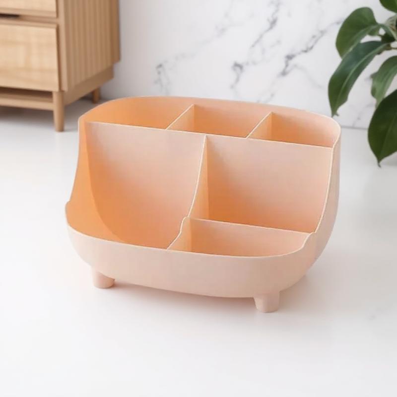 Large Capacity 6 Cell Desktop Pen Organizer Multifunctional Storage Box for Office and School Supplies