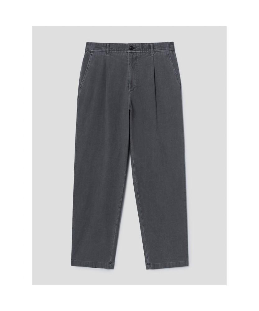 SHIFT.G Garment Dyed Cotton Slacks Ash