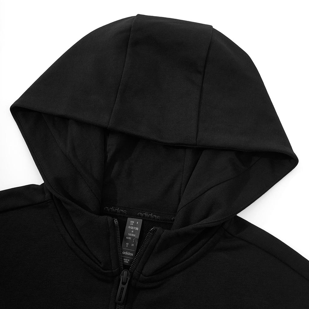 Adidas Hooded Zipper Comfortable Sweatshirt Women Sweatshirt Black KA1506