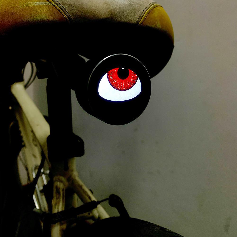 Demon Evil Eye Headlights Dynamic LED Devil Eyes Light 3 Modes Control Bicycle Headlight Rechargeable for Bicycle and Motorcycle