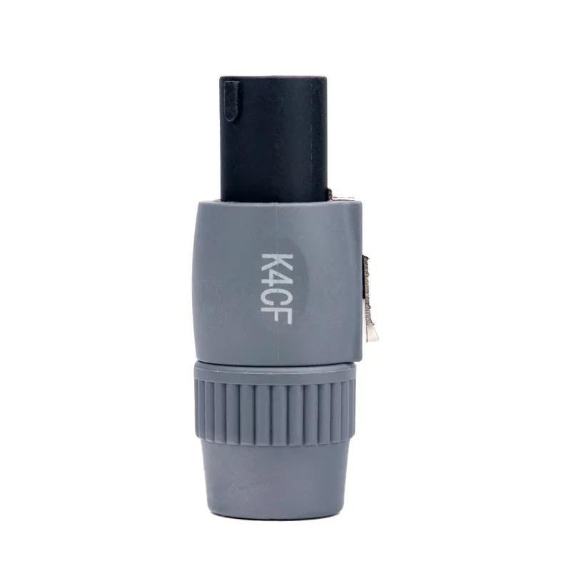 

5/20Pcs 4Pins Stereo Speakon XLR Plug XLR Audio Male Connector with Lock for Microphone System NL4FC 5PCS