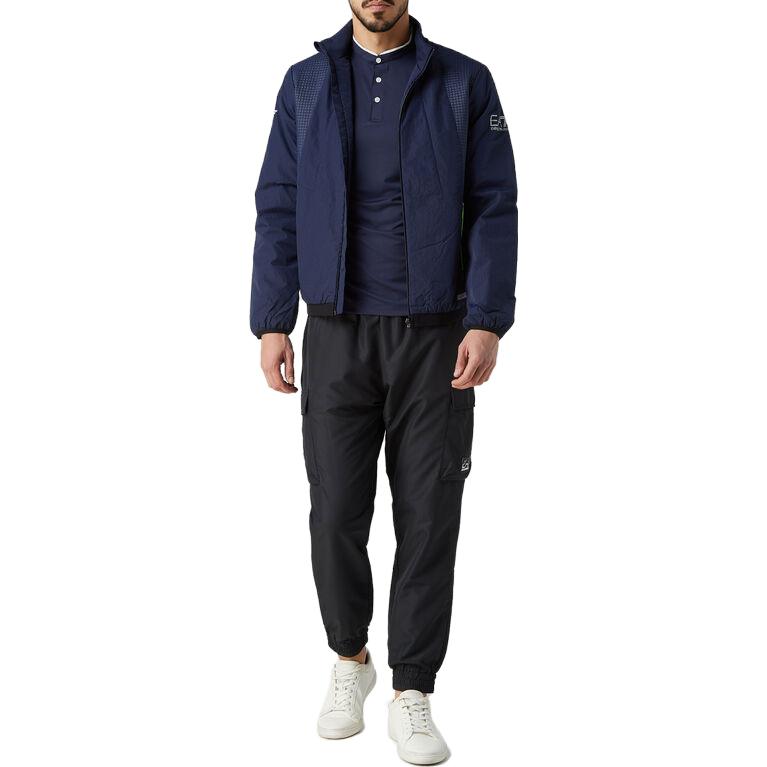 Emporio Armani Solid Mid-Rise Pocket Fitted Jogger Pants Men bottoms Black 6RPP02-PNETZ-1200