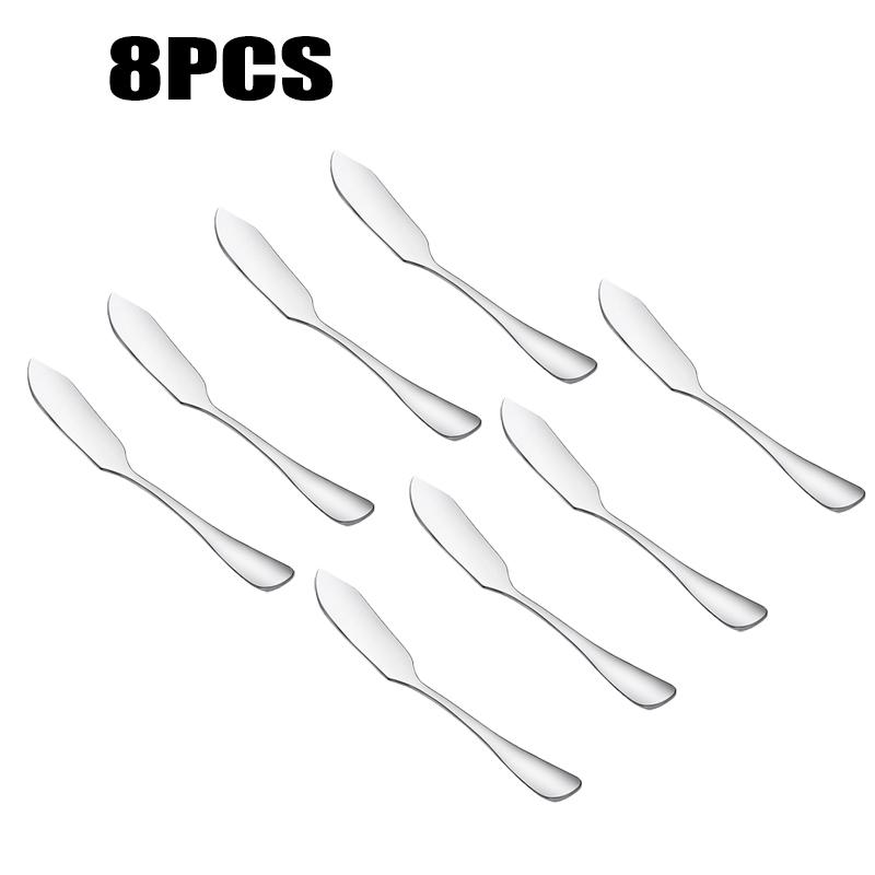 6 Stück Edelstahl Buttermesser Käse Dessert Marmeladenmesser Sahne Brotschneider Küchenwerkzeuge Messer Butterstreicher