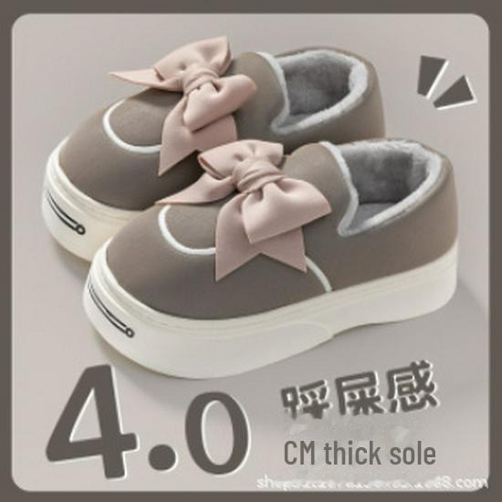 

Женские черные плюшевые меховые зимние тапочки - на толстой подошве, теплые, симпатичные, дизайн 2024 года Large (40-41)