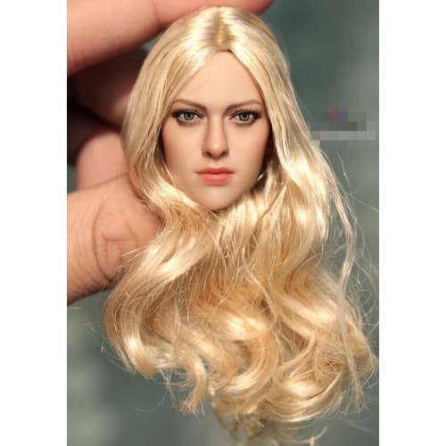 

1:Масштаб 1/6 Голова с длинными волосами, Европейские светлые волосы, Красивый женский скульпт головы, Подходит для 12-дюймовых женских фигурок (SL6158-JY-JP)