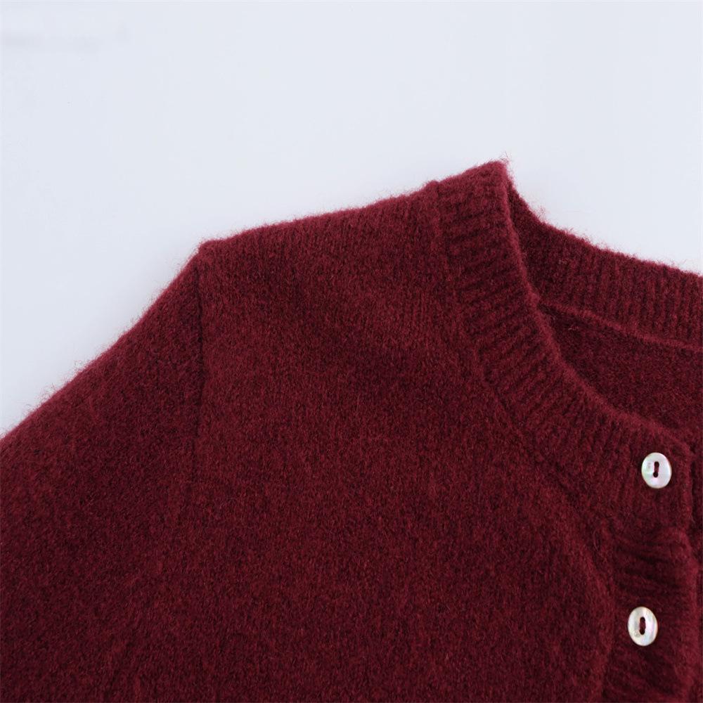 Autumn Women's Casual Long Sleeve Layered Knit Cardigan Sweater