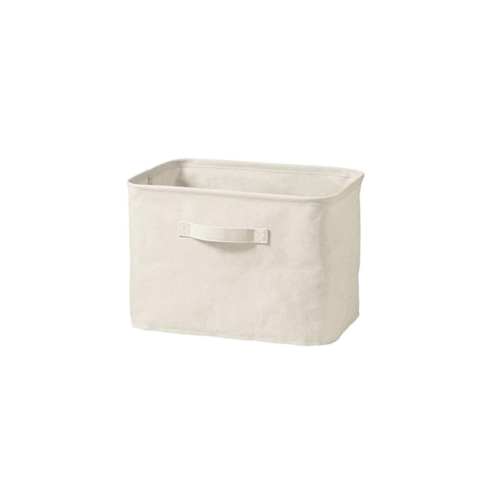 MUJI Soft Box, Medium, 37cm (W) X 26cm (D) X 26cm (H), Polyester Linen, Rectangular, Item Number: