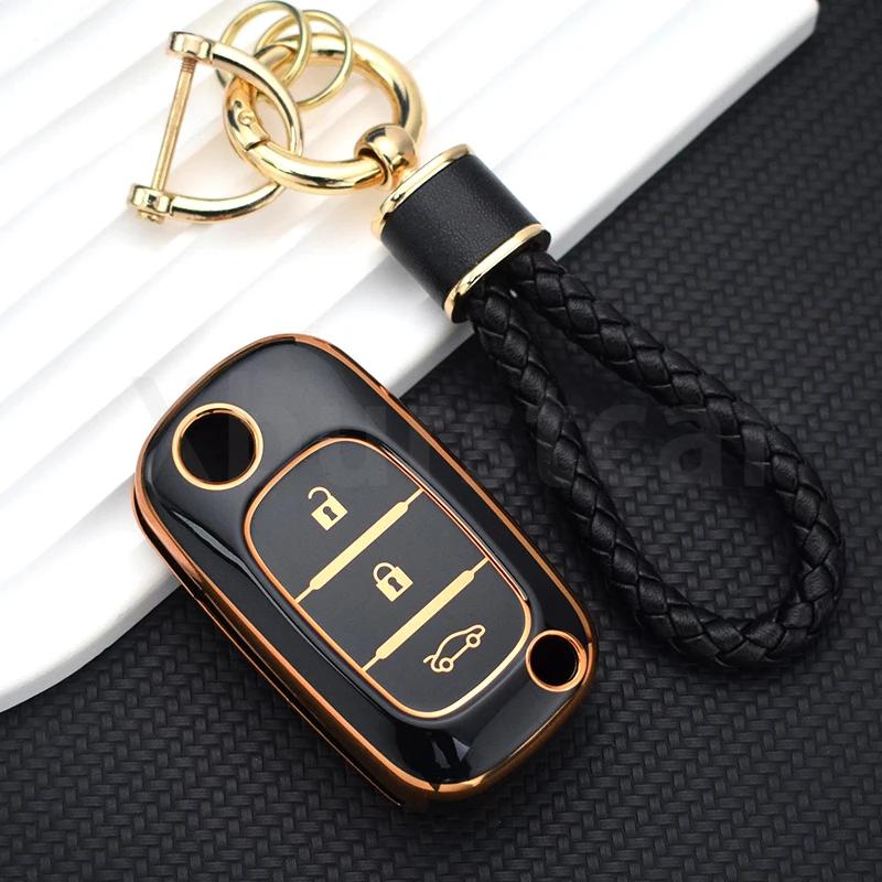 Shell Fob For Mercedes For Renault Fluence Clio Megane For Lada Vesta Granta Xray Kalina Priora Sedan Sport Tpu Key Case Cover