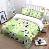 "Playful Cats and Apples Theme Printed Bedding Set" Exquisite Three-piece Bedding Set Gift for Kids and Adults