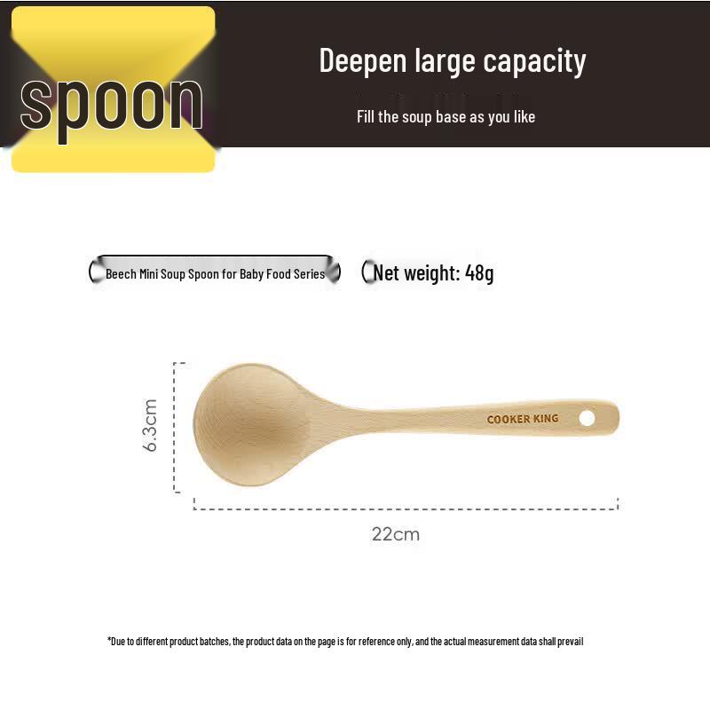 

COOKER KING Beechwood Spatula and Mini Ladle Set