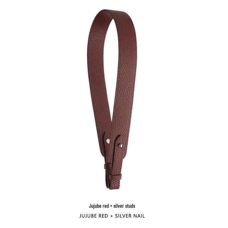 Pasek do torby A-30 ze skóry naturalnej z krowiej skóry: Akcesorium Pasek na Ramię do Koszyka na Zakupy i Torebek Podpachowych