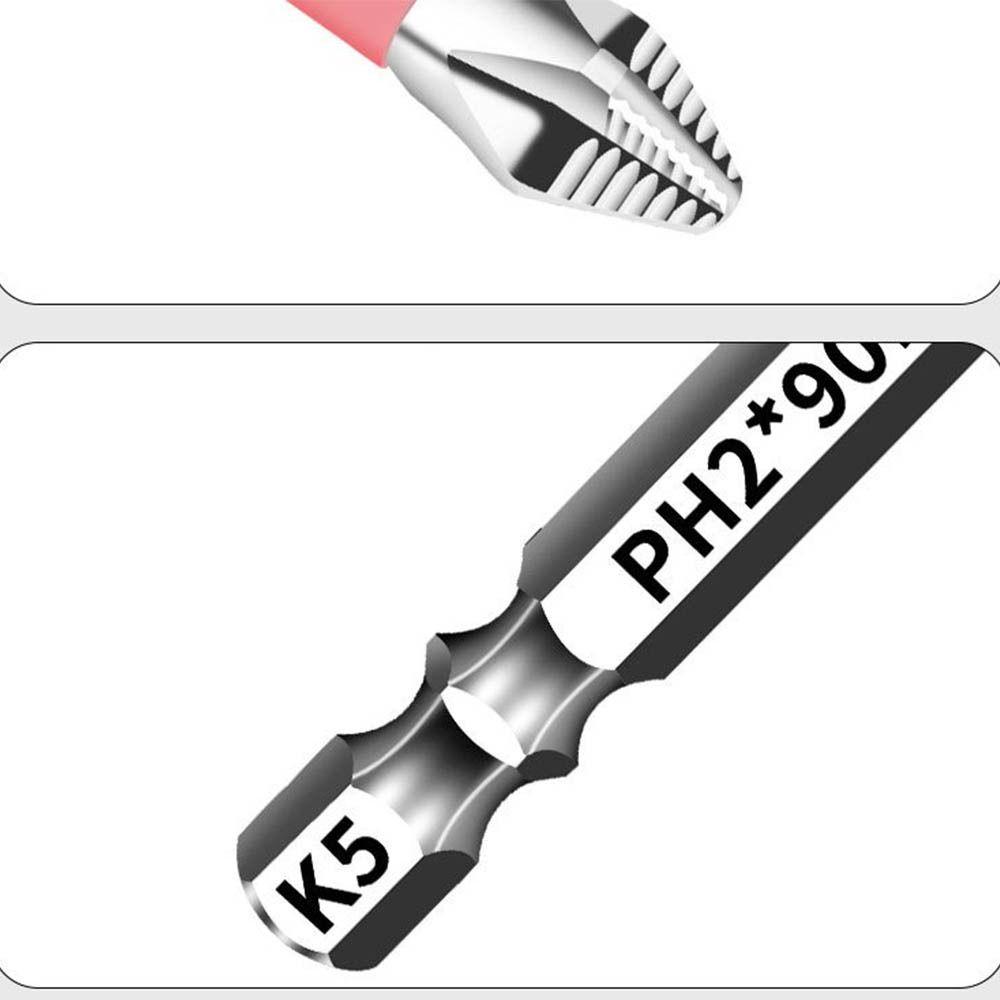 6/10pcs Impact Resistant Magnetic Screwdriver Bit Ph2 Screwdriver Bit  Screw Driver Hand Tool