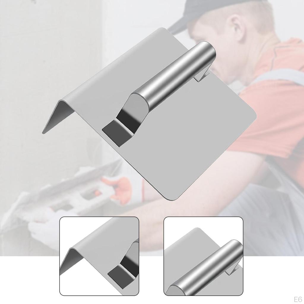 Angle Trowel Plaster Finishing Tool Stainless Steel Masonry with Comfortable Handle Suitable