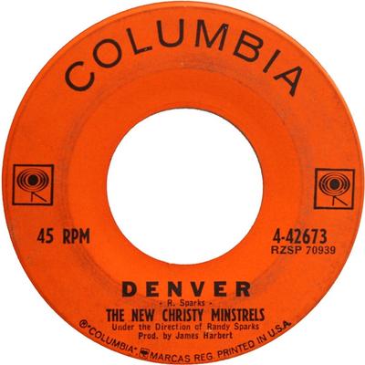 7inch Record NEW CHRISTY MINSTRELS - Denver / Liza Lee 442673 Columbia 1963 US Soul/Funk Used