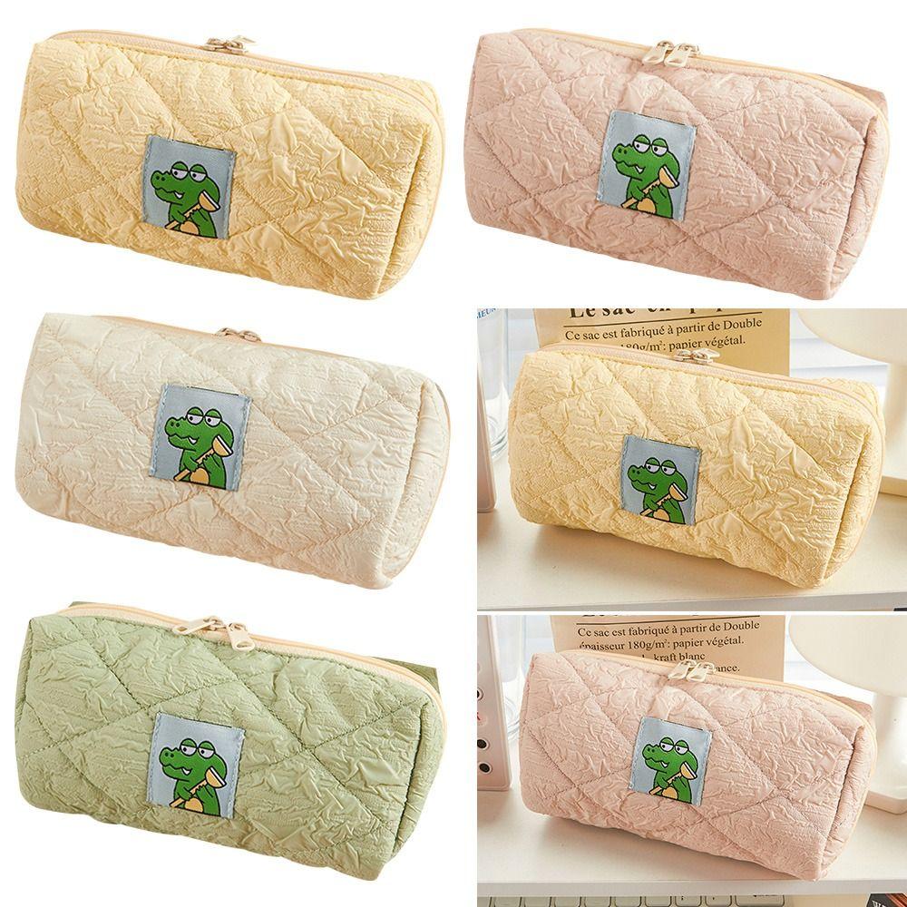 

Large Capacity Pen Bag Polyester fiber Pen Storage Bag Cartoon Stationery Organizer