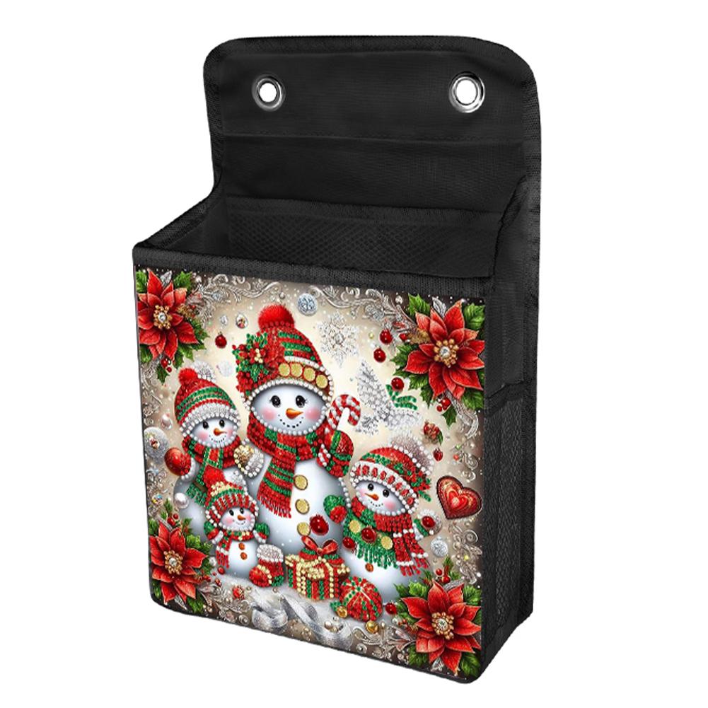 Christmas DIY Diamond Art Hanging Storage Bags Canvas Diamond Painting Hanging Storage Bag Diamond Painting Wall Hanging Bags
