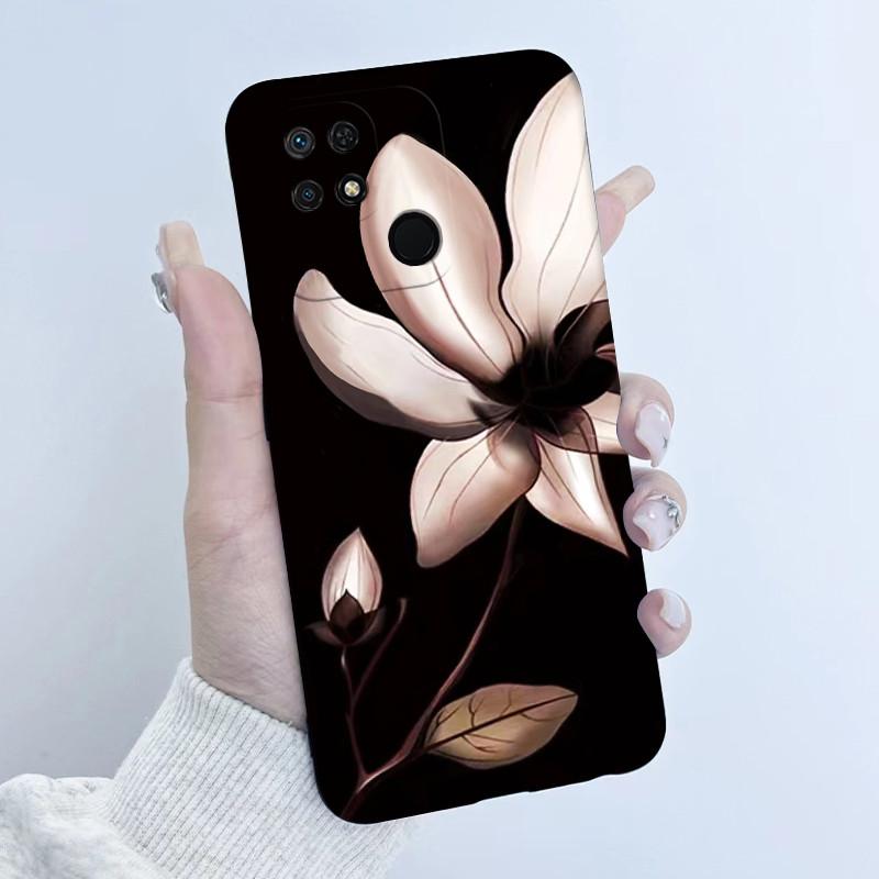 For Xiaomi Redmi 10C Phone Case Fashion Butterfly Flower Girls Design Soft Silicone TPU Back Housing for Redmi10C 10 C Covers