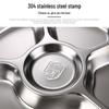 Wei Yi 304 Stainless Steel Divided Meal Plate