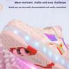 LED Roller Skates Shoes with 4 Wheels Speed Sneaker Shoes for Girls Women Sneakers with Wheels Children's Roller Skates Shoes