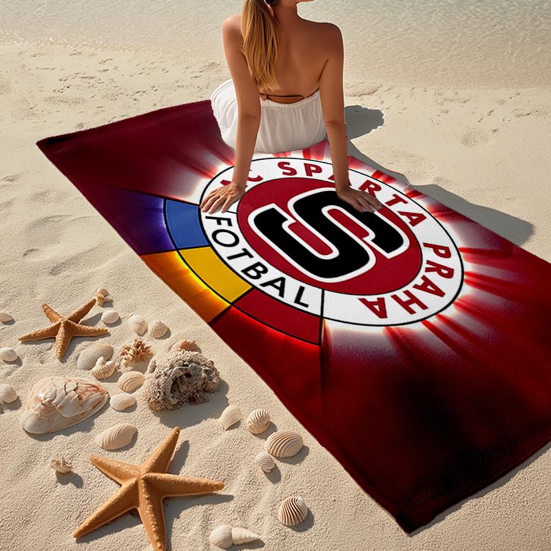 AC Sparta Praha Fashion Beach Towel: Ideal for Summer Adventures, Soft, absorbent and quick drying, suitable for swimming and bathing